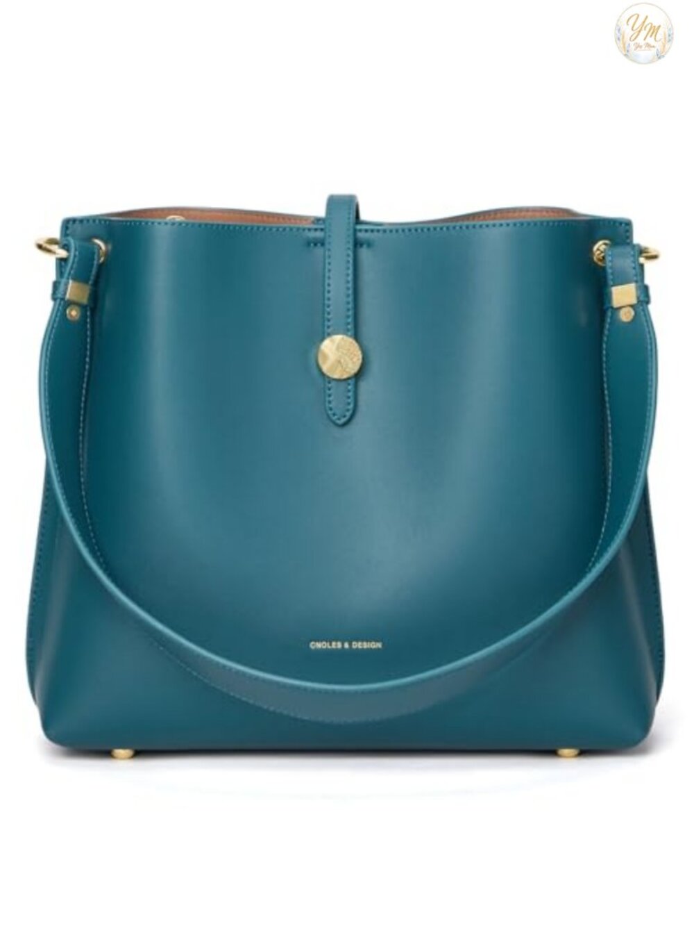 Genuine Leather Bucket Bag Tote Handbag Shoulder Purse